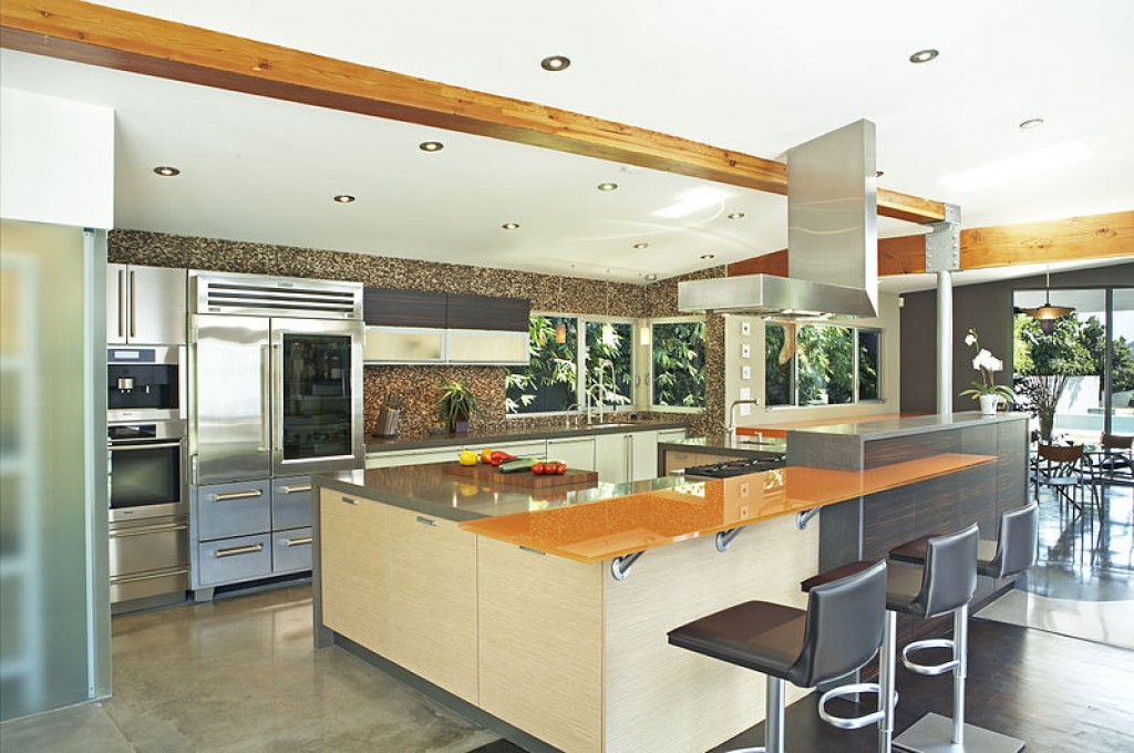 Open kitchen design designed to be a social environment not just a place to cook food